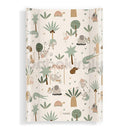 Puha pelenkázó lap (ék peremmel) - Trópusi állatok