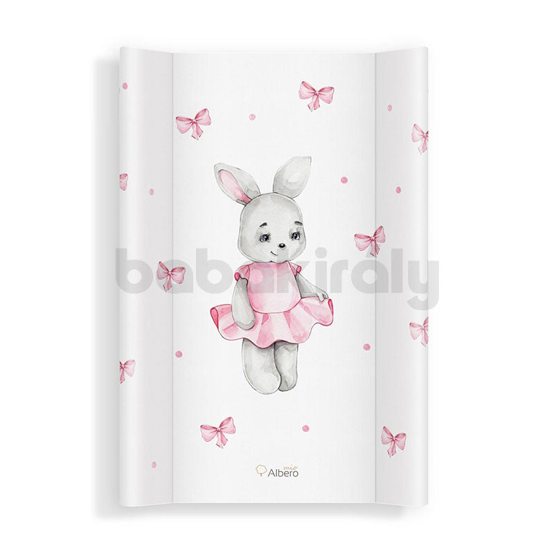 Puha pelenkázó lap (ék peremmel) - Nyuszi masnikkal