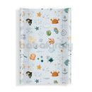 Puha pelenkázó lap (ék peremmel) - Tengeri állatos