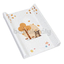 Puha pelenkázó lap (ék peremmel) - Mackó levelekkel