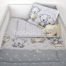 Ágynemű 2 részes - Maci és hold - Szürke
