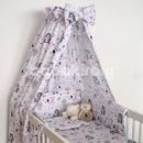 Ágynemű 4 részes - Erdei állatok - Rózsaszín