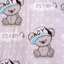 Ágynemű 4 részes - Maci fiú - Szürke