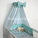 Ágynemű 4 részes - Maci és hold - Menta