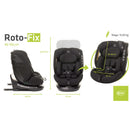 4Baby Autósülés - Roto-Fix 40-150 cm I-Size - Fekete