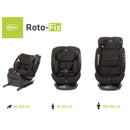 4Baby Autósülés - Roto-Fix 40-150 cm I-Size - Fekete