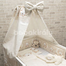 Ágynemű 4 részes - Maci és hold - Bézs