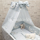 Ágynemű 4 részes - Maci és hold - Szürke