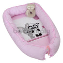 Babafészek - Panda és nyuszi - Rózsaszín