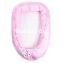 Babafészek XL - Rózsaszín és fehér pöttyös