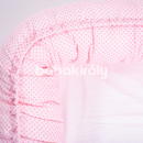 Babafészek - Rózsaszín és pink tűpöttyös