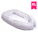 Babafészek XL - Szürke csíkos