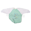 Belebújós, ujjas előke - Maci - Menta és fehér