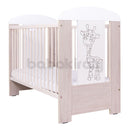 Drewex - Kiságy leengedhető oldallal - Zsiráf - Tölgy és fehér