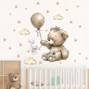 Falmatrica - Maci és nyuszi lufival