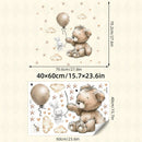 Falmatrica - Maci és nyuszi lufival