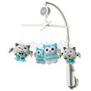 Forgó-zenélő játék - Bagoly - Kék