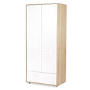 Klups Ida - Kétajtós szekrény - Fehér és bükk