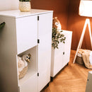 Klups Mia - Kétajtós szekrény - Fehér