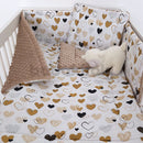 Minky ágynemű 3 részes - Szívecskés - Bronz