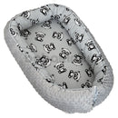 Minky prémium szett - Apró pandás - Szürke