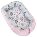 Minky prémium szett - Erdei állatok - Rózsaszín