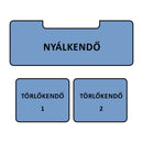 Nyál- és törlőkendő szett - Lányos színekkel