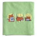 Nyári Kocsitakaró - Zöld - Vidám rókák