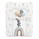 Pelenkázó lap - Basic - Nyuszi és szivárvány