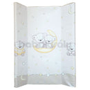 Merev pelenkázó lap (ék peremmel) - Maci és hold - Bézs