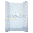 Merev pelenkázó lap (ék peremmel) - Maci és hold - Szürke