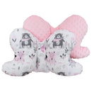 Stabilizáló, Pillangó párna - Erdei állatok - Rózsaszín