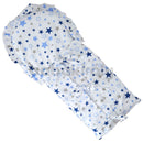 Pólyahuzat - Csillagos - Fehér alapon kék