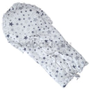 Pólyahuzat - Csillagos - Fehér alapon szürke
