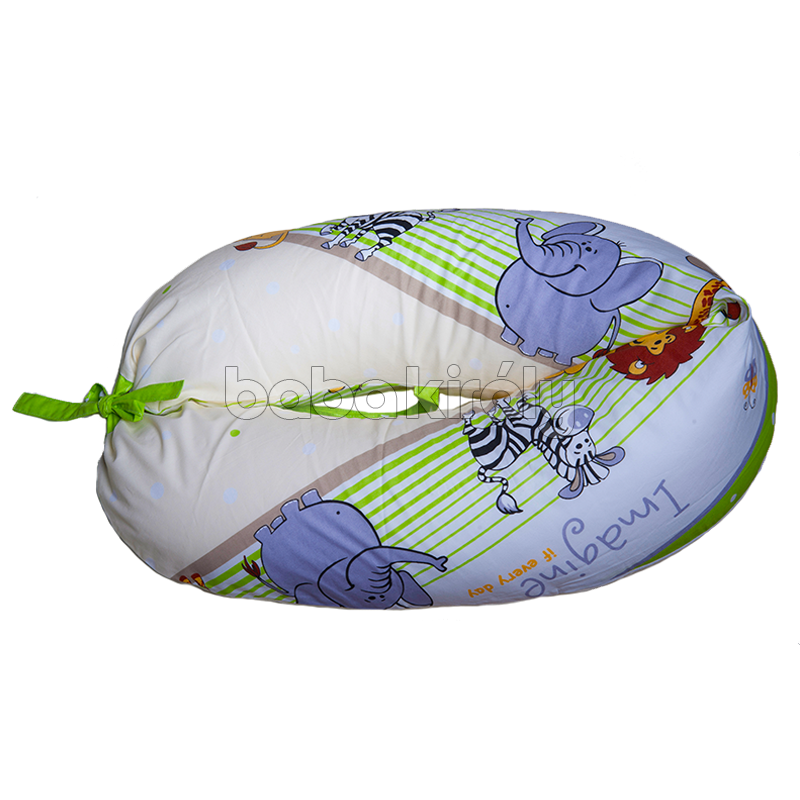 Szoptatós párna (kifli) - Szafari zöld
