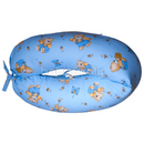 Szoptatós párna (kifli) - Maci - Kék