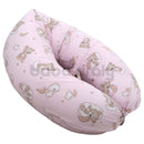 Szoptatós párna (kifli) - Macis - Rózsaszín
