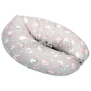 Szoptatós párna (kifli) - Nyuszi - Szürke