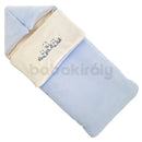 Téli zsáktakaró - Kék és bézs - Macis hímzéssel