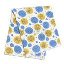 Mintás kifogó (Textil pelenka anyagú fürdőlepedő) - Halacska és csillag