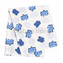 Mintás kifogó (Textil pelenka anyagú fürdőlepedő) - Puzzle - Kék