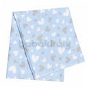 Mintás kifogó (Textil pelenka anyagú fürdőlepedő) - Szívecskés - Kék