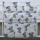 Zsebes tároló - Maci fiú - Fehér