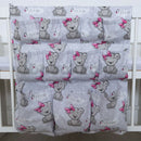 Zsebes tároló - Maci lány - Szürke