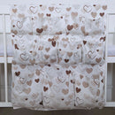 Zsebes tároló - Szívecskés - Barna