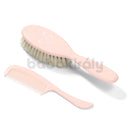 Fésű-,  és kefeszett természetes sörtékkel - Rózsaszín - Pillangó