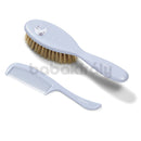 Fésű-,  és kefeszett természetes sörtékkel - Szürke - Hold és csillag