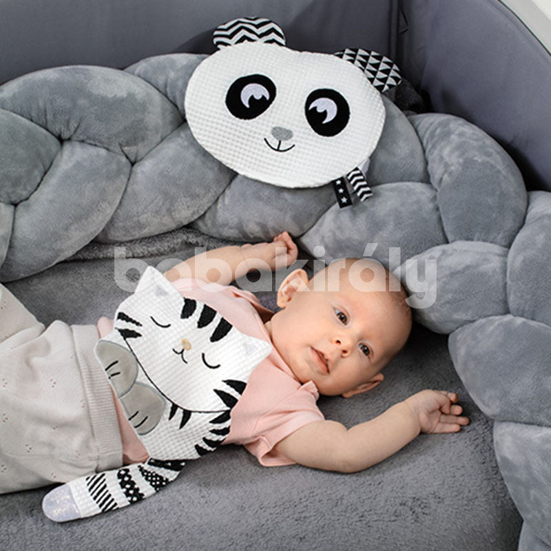 BabyOno Fejlesztő plüss játék - Cica