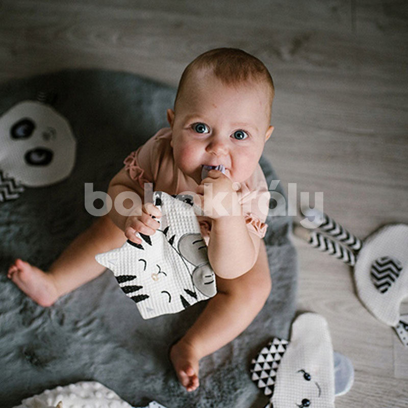 BabyOno Fejlesztő plüss játék - Cica