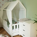 Klups Liv - Házikó formájú kiságy - Fehér